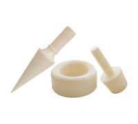 CAXUSD Moule à Cornets de Glace en PVC Beige, 3 Pièces, Rouleau DIY pour Cônes d'œufs, Réutilisable, Parfait pour Réunions Familiales et Fabrication de Glaces Maison