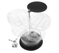 CAXUSD Organiseur Maquillage Rotatif Couches Rangement Multifonction pour Bijoux Cosmétiques Bureau Intérieur