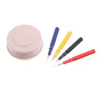 CAXUSD Outils d'Horloger Kit de 4 Stylos à Huile Plateau en Plastique pour Lubrification Précise Montre Mécanique, Accessoires pour Réparateurs et Horlogers