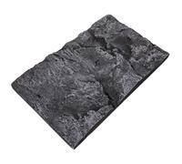 CAXUSD Panneau de Fond 3D en Pierre pour Terrarium Reptiles, PU Noir | Décoration Stylée, Ne Se Décolore Pas Facilement, Crée un Beau Décor, pour Aquarium à Reptiles et Murs