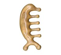 CAXUSD Peigne de Massage en Bois de Santal Marron Améliore la Circulation Sanguine pour Massage du Cuir Chevelu et Détente Couleur Aléatoire pour Cheveux Secs ou Mouillés