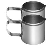 CAXUSD Pichet Mini Pot Lait en Inox Lait Acier Inoxydable 2 Pièces et 57ml, Design Moderne Fonction Multi-fonctionnel pour Maison et Hôtels