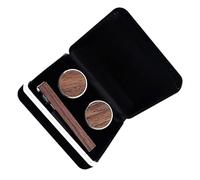 CAXUSD Pince à Cravate pour Homme en Noyer Léger et Résistant Boutons de Manchette en Alliage Marron pour Accessoires Élégants et Tenue Formelle