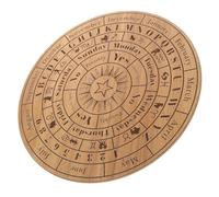 CAXUSD Planche de Pendule avec Yeux Maléfiques Accessoire de Divination Sculpté pour Tarot et Météorologie Grand Modèle Couleur