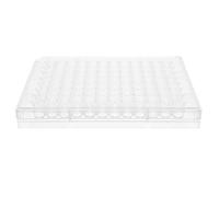 CAXUSD Plaque de culture cellulaire pour laboratoire 2 pcs plastique blanc 96 puits avec couvercle pour résultats expérimentaux précis