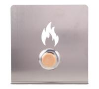 CAXUSD Plaque Pare-éclaboussures Acier Inoxydable pour Poêle à Bois Protection les Projections et Perte de Chaleur Pare-vent pour Cuisine et Camping et Facile à Nettoyer