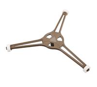 CAXUSD Plateau tournant plat support en plastique triangulaire 27 cm anneau pivotant pour micro-ondes cuisson uniforme et remplacement simple