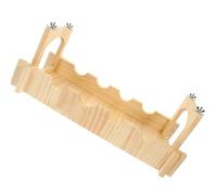 CAXUSD Pont Suspendu en Bois pour Petits Animaux Léger et Robuste, Jouet d'escalade Adapté pour Cage de Hamster ou Cochon d'Inde, Pratique pour Grimper et Se Déplacer
