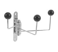 CAXUSD Porte-manteaux Mural Rotatif Pliable Métal et avec Crochets Réglables pour Rangement Compact de Manteaux Chapeaux et Serviettes Gain de Place pour Salle de Bain et Chambre