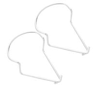 CAXUSD Protecteur pour Tondeuse Électrique 2pcs en Acier Inoxydable Argenté, Petite Pièce Multifonctionnelle pour Accessoires de Coupe-bordures et Débroussailleuses