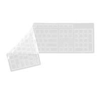 CAXUSD Protection de Clavier Anti-poussière en Silicone Transparent, Housse de Clavier pour Clavier de Bureau, 1 Pc, Compatible avec Dell KB216 Wired Keyboard, Bureau