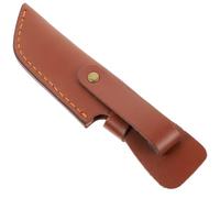 CAXUSD Protège-lame pratique en cuir coffee, Accessoire de coupe avec protection magnétique, Taille standard, pour usage en cuisine et camping, destiné aux chefs et amateurs