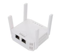 CAXUSD Répéteur WiFi 2,4 Ghz 300 Mbps 4 Antennes Externes pour Maison, Amplification de Signal sans Fil, Compatible Routeur, Alimentation Ac220-240v, Couleur Blanche Européenne