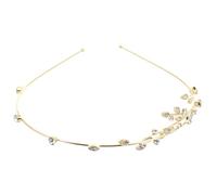 CAXUSD Serre-tête Femme Doré avec Strass Style Branche de Saule Accessoire Chic pour Cérémonie et Quotidien
