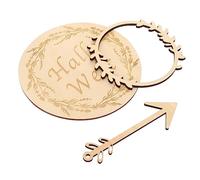 CAXUSD Set De 12 Cartes Mensuelles en Bois pour Annonce Naissance Bébé Cartes D'étape pour -né