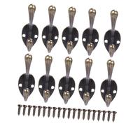 CAXUSD Set de Crochets Muraux Vintage Vert Bronze Support Mural Robuste pour Vêtements et Manteaux Design Antique pour Maison et Bureau Fixation par Vis Facile Dimensions