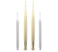 CAXUSD Stylo Stimulateur Auriculaire et Massage Précis en Acier Inoxydable 4pcs Pointe Protectrice pour Réflexologie Auriculaire des Points D'acupuncture