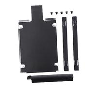 CAXUSD Support De Disque Dur 7 Mm pour Ordinateur Portable, Cage Et Couvercle Compatibles Ssd 2,5 Pouces, Ensemble Accessoires Noir
