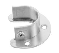 CAXUSD Support Tringle Acier Inoxydable Noir Ouvert pour Tube Rond Fixation Murale Robuste pour Penderie Accessoire Rangement Gain de Place