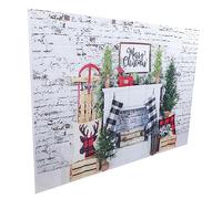 CAXUSD Toile De Fond pour Photo Noël Arrière-Plan Photo Fond Accessoire Décor Noël