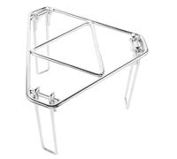 CAXUSD Trépied de Feu de Camp Pliable pour Cuisson Extérieure, Argenté | Support Suspendu et Stable, pour Casseroles et Cafetières, Acier Galvanisé et Fer, Randonnée, Camping