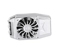 CAXUSD Ventilateur De Refroidissement Pour Smartphone Dissipateur Thermique Silencieux Support De Jeu Pratique Type à Air Argenté