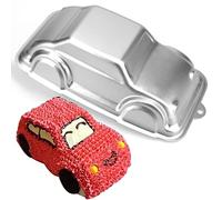 Cayanmydery Moule à gâteau en aluminium pour voiture 3D en forme de voiture - Moule à gâteau d'anniversaire