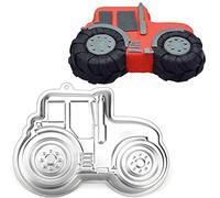 Cayanmydery Moule à gâteau en forme de tracteur, moule à gâteau 3D anti-adhésif en alliage d'aluminium