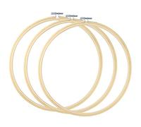 Caydo 3 pezzi 30 cm broderie en bois Hoop Circle point de croix Hoop ring artisanat d'art cousu à la main