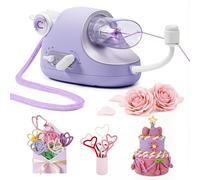 Caydo Machine à Tricoter Française, Moulin à Tricoter Automatique Pro, Très Efficace, Fabrication Électrique Machine à Tricoter à Cordon, Ficelle Décorative avec Vitesse Réglable Puissante