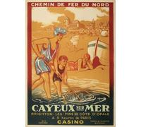 CAYEUX SUR MER Affiche Poster Reproduction - Format 50X70 cm sur Papier Luxe 300 GR. Qualité supérieure. Tous formats possibles. Nous Contacter.