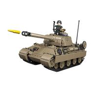 CAYI Panther Tank kit de modèles de blocs de construction, 899 pièces, Design réaliste de char allemand de la Seconde Guerre mondiale, Cadeau de jouet de construction DIY pour constructeurs amateurs e