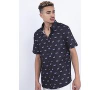 Cayler & Sons C&S WL 500P Short Sleeve Shirt Homme, Noir/Blanc, s