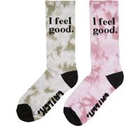Cayler & Sons Chaussettes 'Feelin Good' gris clair / kaki / rosé / noir, Taille 35-38