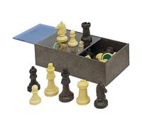 Cayro - Pièces D'Échecs - + 7 Ans - Boîte en Plastique - Jeux De Société Classiques - pour Enfants Et Adultes - 32 Pièces en 2 Couleurs - pour 2 Joueurs