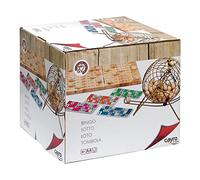 Cayro - Bingo - + 6 Ans - Modèle Deluxe - Jeu De Société - pour Enfants Et Adultes - Plateau Pliant Et Boules en Bois - Tambour en Métal - 2 À 8 Joueurs