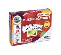 Cayro - Cartes Flash Multiplications - Jeu De Cartes De Multiplication - Tables De Multiplication De 1 À 10 - Apprendre De Manière Ludique - Jeu Mathématique