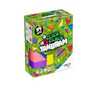 Cayro - Click Clack Tangram - Jeu éducatif en Bois avec pièces créatives Multicolores - Créer des Figurines - 54 défis - De 5 à 99 Ans - 1 Joueur