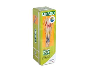 Cayro - Coffret Métal Mikado - Jeu D'Adresse - Ramasser Les Baguettes en Bois sans Déplacer Les Autres - + 2 Joueurs