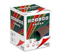 Cayro - Coupe À Dés Poker Casino - Gobelet Doublé À L'Intérieur Bon Design - Idéal pour Les Jeux De Société - Design Unique - À Offrir en Cadeau