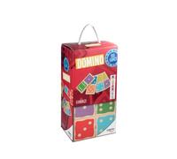 Cayro - Domino géant en Bois - Idéal pour Les familles - Grandes pièces - Jeu de société éducatif - 6-99 Ans - 2-4 Joueurs