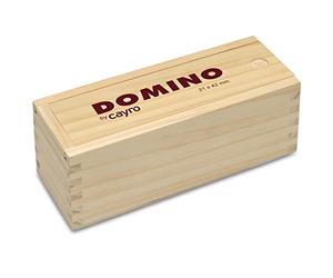 Cayro - Dominos - + 6 Ans - Coffret Traditionnel en Bois avec Couvercle Coulissant - Jeu De Société Classique - Idéal pour Enfants Et Adultes - Idéal pour 2 À 4 Joueurs
