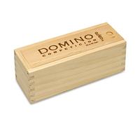 Cayro - Dominos - + 6 Ans - Modèle De Compétition - avec Boîte Traditionnelle en Bois - Jeu De Société Classique - pour Enfants Et Adultes - 2 À 4 Joueurs