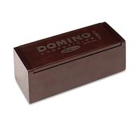 Cayro - Dominos - + 6 Ans - Modèle De Compétition - avec Coffret Deluxe en Bois Foncé - Jeu De Société Classique - Enfants Et Adultes - Idéal pour 2 À 4 Joueurs