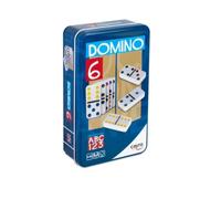 Cayro - Dominos - + 6 Ans - Modèle Multicolore avec Jetons Colorés - Jeu De Société Classique pour Enfants Et Adultes - Idéal pour Voyager - 2 À 4 Joueurs