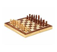 Cayro – Jeu d'échecs marqueté magnétique pliable – Bois certifié FSC – 30x30 cm