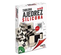 Cayro - Échiquier - + 7 Ans - Enroulable Et Silicone - 45 X 45 Cm - Qualité Professionnelle À Emporter en Voyage - pour 2 Joueurs