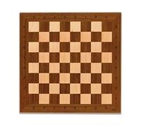 Cayro - Échiquier Professionnel en Bois - Blanc Et Marron - Design Élégant - Robuste Et Durable Fait À La Main - Jeux De Société