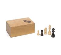 Cayro Grande Figurine D´échecs En Bois Avec Couvercle Transparent