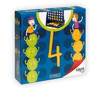 Cayro - Hit 4 - + 6 Ans - Modèle Vertical 4 en Ligne - Jeu De Société Amusant - Enfants Et Adultes - avec Jetons Verts Et Jaunes - 2 Joueurs